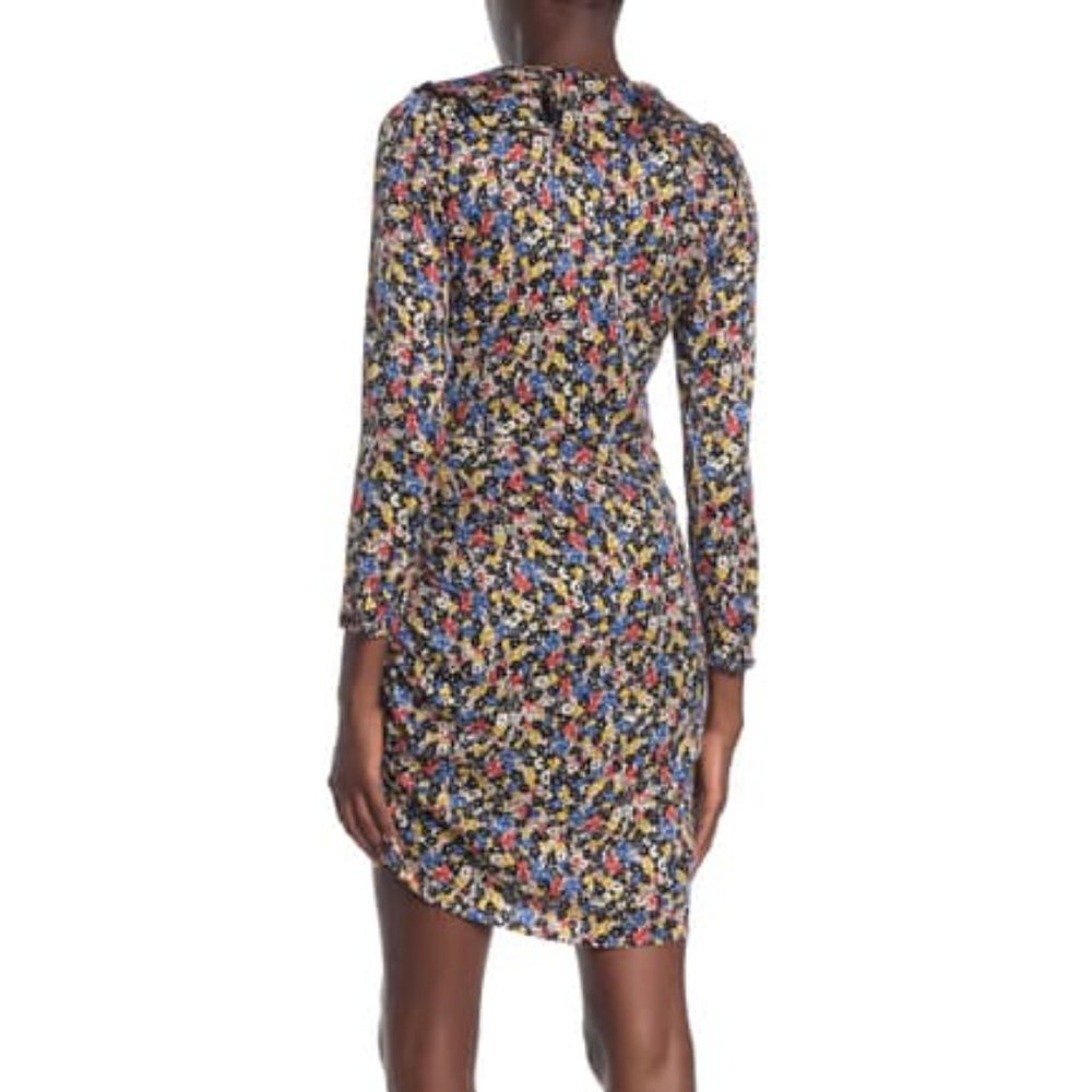 Veronica Beard Minna Floral Ruffled Silk Dress - Picture 2 of 12